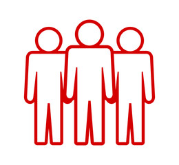 Symbol, ikona ludzi. Plik wektorowy.