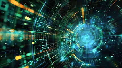 Enticing splashed abstract colorful geometric artworks