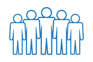 Symbol, ikona ludzi. Plik wektorowy.