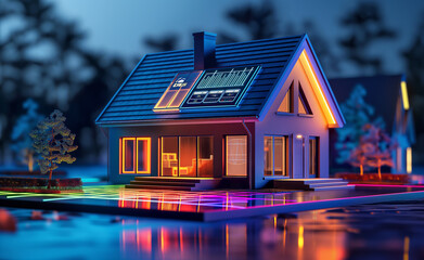 Smart Home: Modern Minimalist Energy Efficiency Integration