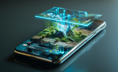 Immersive Gaming: Holographic 3D Game Interface on Minimalist Phone