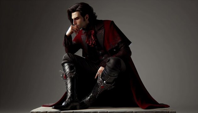 vampire lord posing