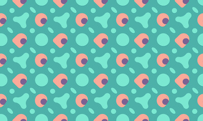 Neumorphism Seamless Pattern Wallpaper Background