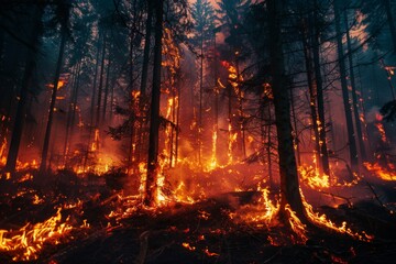 forest fire burning fire disaster