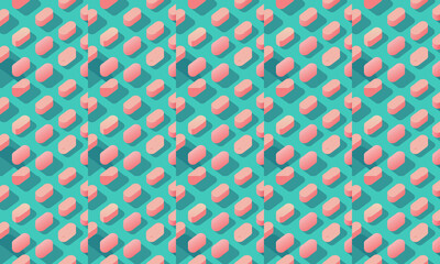 Neumorphism Seamless Pattern Wallpaper Background