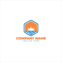 Electric logo. Electrical Power logo design vector
