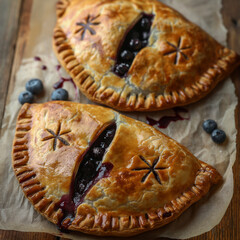 Fresh blueberry hand pies