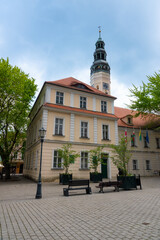 Town hall on market square Zielona Gora, Poland