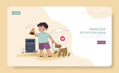 Responsible Pet Care concept.