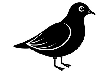 peep bird vector silhouette illustration