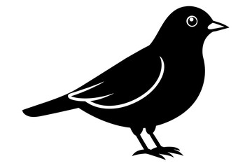 peep bird vector silhouette illustration