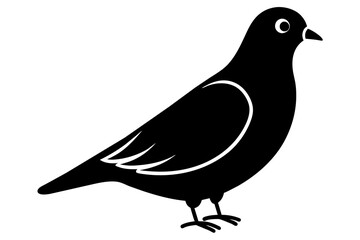 peep bird vector silhouette illustration