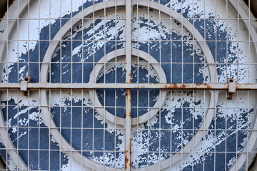 Architectural details close up. Abstract geometric background.