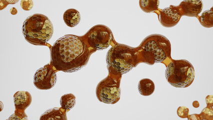 Honey drop bee panel 04