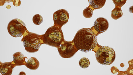 Honey drop bee panel 01