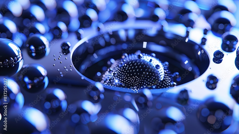 Poster description of magnetic particles within ferrofluids, colloidal liquids composed of nanoscale ferrom