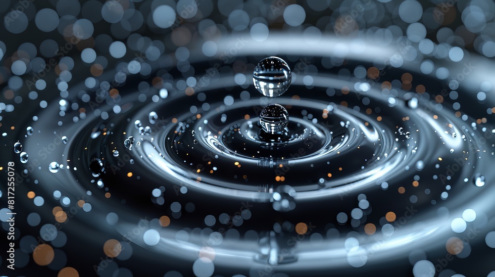 Poster description of magnetic particles within ferrofluids, colloidal liquids composed of nanoscale ferrom