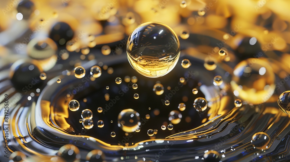 Poster description of magnetic particles within ferrofluids, colloidal liquids composed of nanoscale ferrom