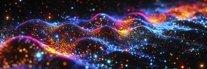 Interactive global network animation with highlighted active connections, for software development tutorials.