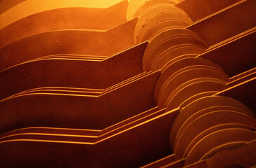Detail from the interior design of a building.