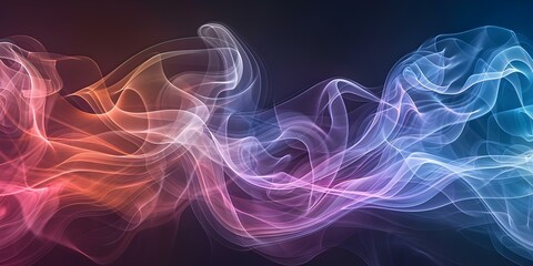 Obraz premium Galactic Energy: Vibrant Pink, Blue, and Purple Smoke on a Dark Background. Concept Galactic Energy, Vibrant Colors, Pink Smoke, Blue Smoke, Purple Smoke, Dark Background