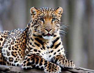 Obraz premium portrait of a Amur leopard