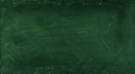 Chalk rubbed out on green chalkboard background