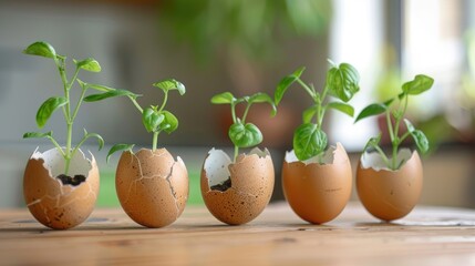 Embracing the essence of Montessori education corporate social responsibility CSR and the eco friendly concepts of sustainable living let s nurture seedlings in repurposed eggshells This ali
