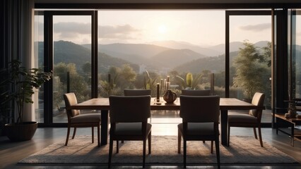 Beautiful classic living room in a minimalist view