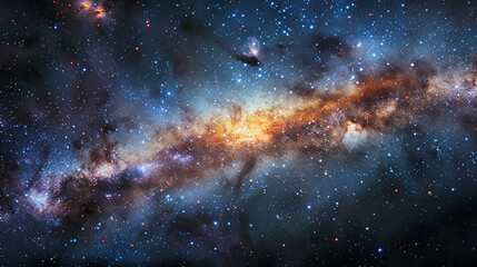 Stunning Landscape Photo of a Majestic Galaxy Capturing the Awe-Inspiring Beauty and Vast Wonders of the Cosmos in Vivid Detail