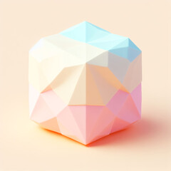 marshmallows in low poly