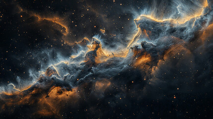 Stunning Macro Photo Captures Intricate Details of a Cosmic Dust Cloud in Space