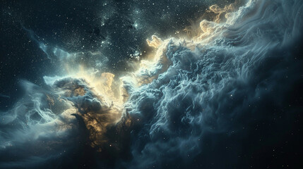 Stunning Macro Photo Captures Intricate Details of a Cosmic Dust Cloud in Space