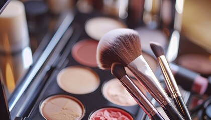 Image of makeup brushes