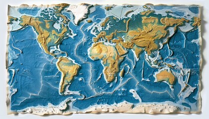 Naklejka premium Image of the world map