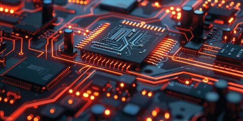 Circuit board background