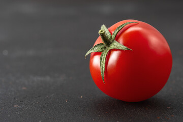 Close-up view of cherry tomato. Food background.