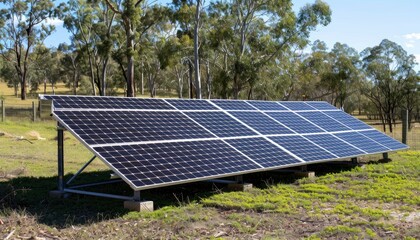 Solar panels as seen from an angle