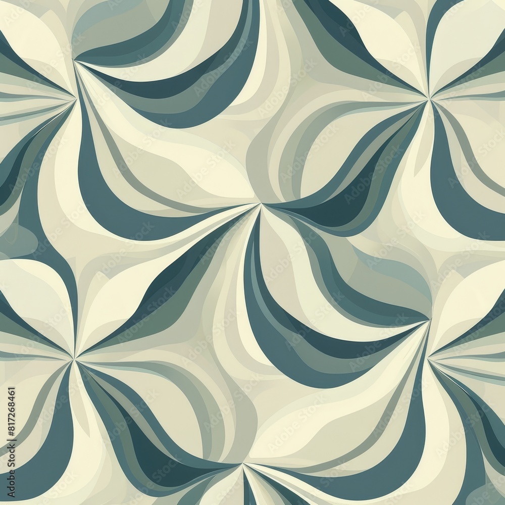 Poster abstract pattern, exploring the world of organic geometry with a harmonious flow