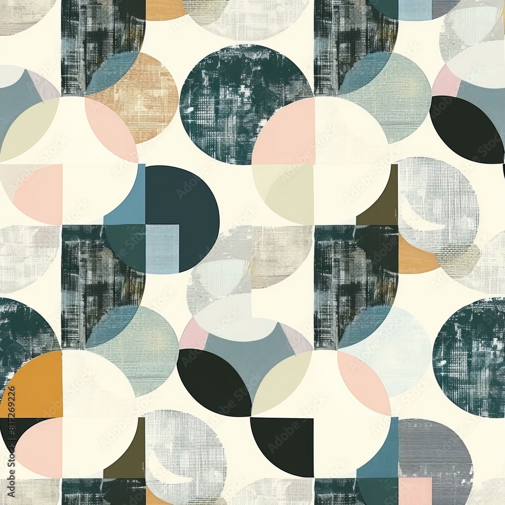 Poster abstract pattern, celebrating the allure of geometric abstraction