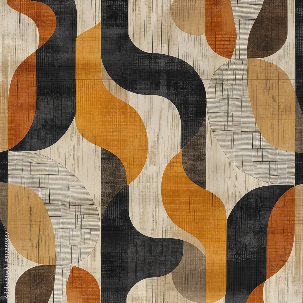 Poster abstract pattern, embracing tactile textures that layer elements