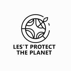 Minimalist Earth logo