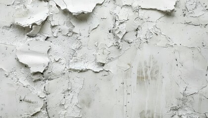 Obraz premium White clay wall, as seen from an angle