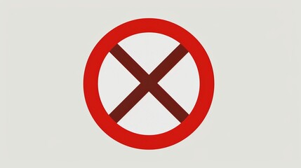 Obraz premium Template for a prohibition sign.