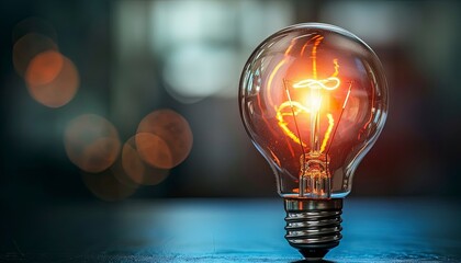 Artistic image of a lighbulb