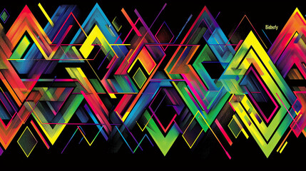 Abstract colorful background poster