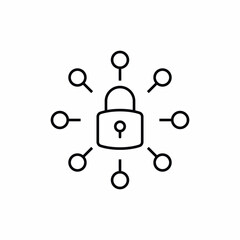 lock network protection security icon