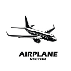 Airplanes silhouettes and airplane icon Illustration. Aircraft icon vector. airplane logo vector.