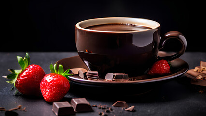 Sweet Harmony - Coffee with Chocolate and Strawberry