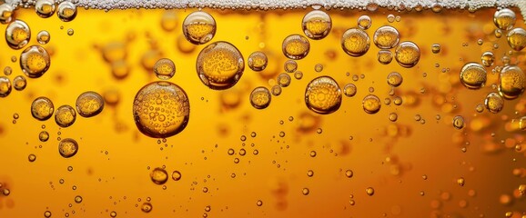 Foamy Beer Bubbles, Vibrant Patterns, Bold Colors, International Beer Day Background